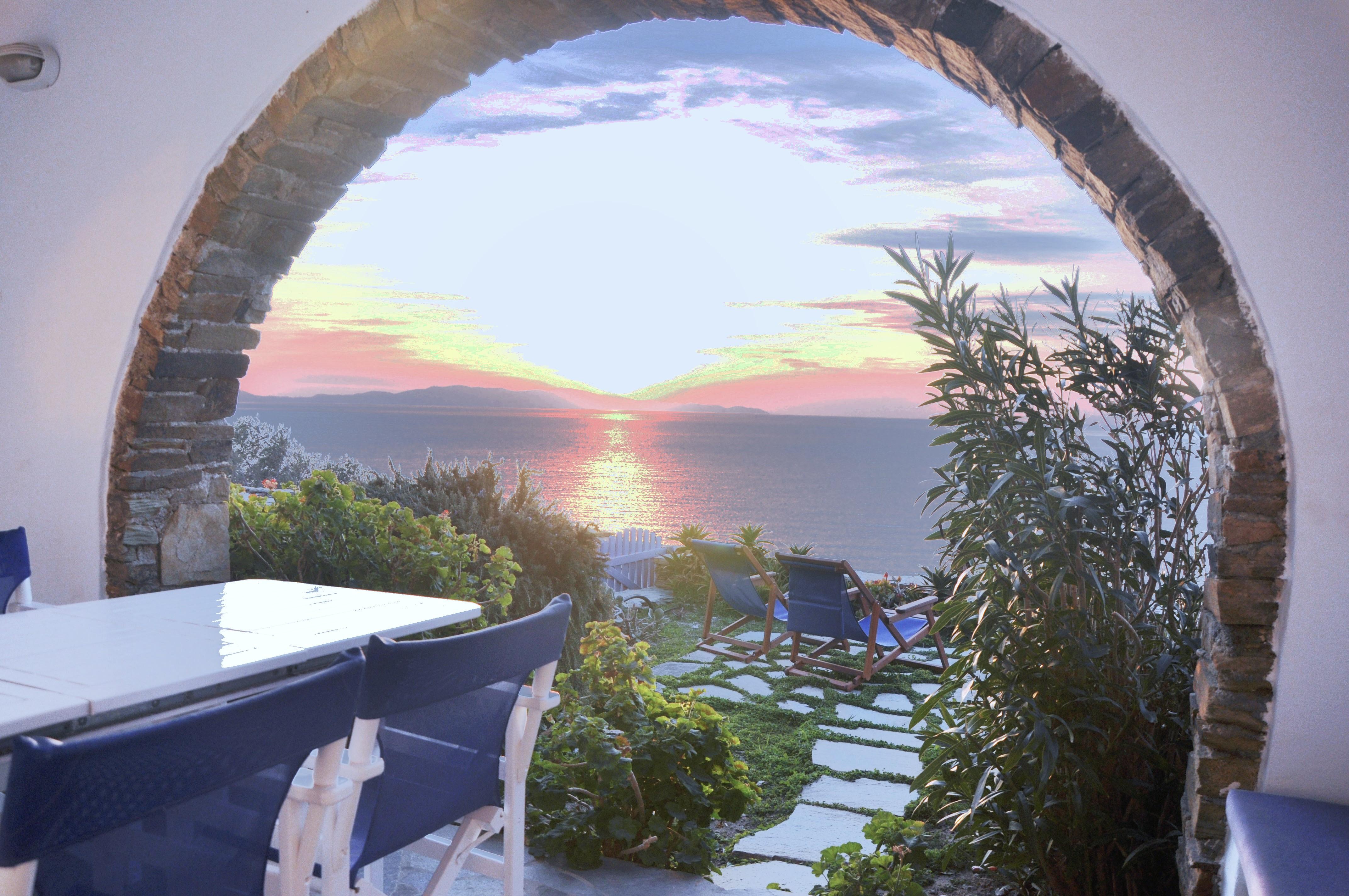 Stavros Bay Villa Tinos Bagian luar foto