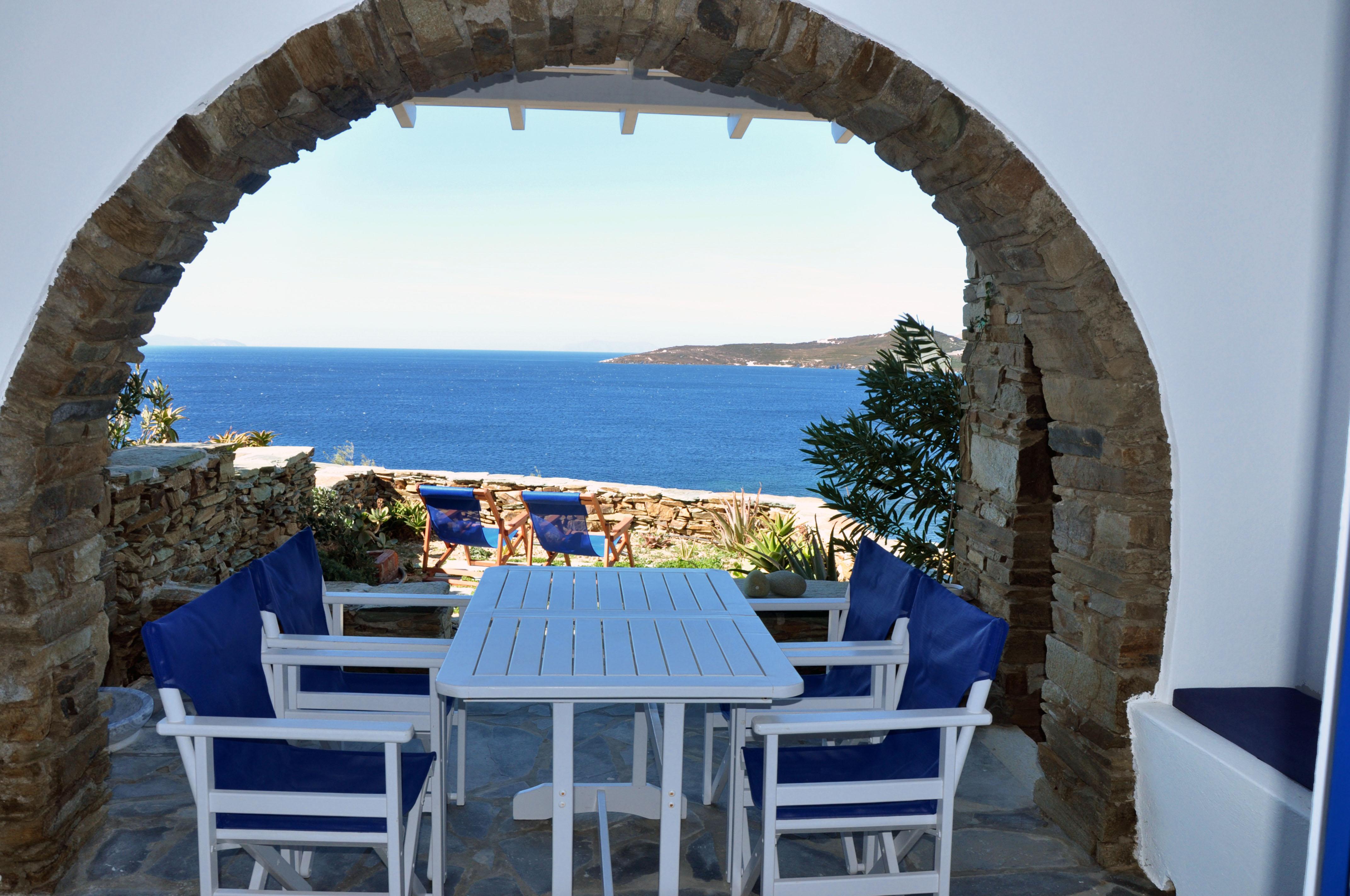 Stavros Bay Villa Tinos Bagian luar foto