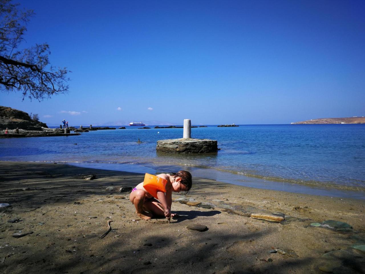 Stavros Bay Villa Tinos Bagian luar foto